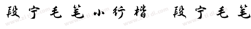 段宁毛笔小行楷 段宁毛笔小行楷字体转换